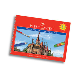 Faber Castell Resim Defteri Karton Kapak 15 Yaprak 25X35 Cm