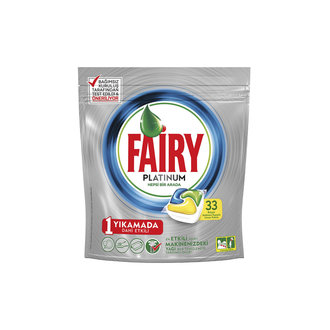 Fairy Platinum Bulaşık Makinesi Deterjanı Kapsülü Limon Kokulu 33 Yıkama