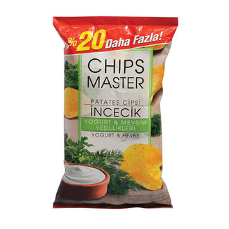 Chips Master İncecik Yoğurt Ve Mevsim Yeşillikleri Patates Cipsi Parti Boy 177 G