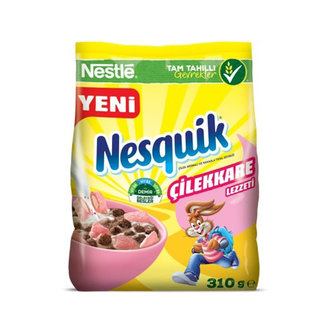 Nestle Nesquik Çilek Aromalı Tahıl Gevrek 310G
