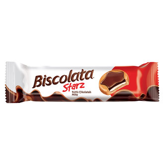 Biscolata Starz Sütlü Çikolata Kaplamalı Bisküvi 82G