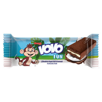 Saray Vovo Fun Çikolata Kaplı Süt Kremalı Kakaolu Kek 40G