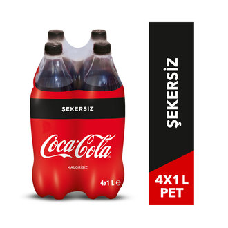 Coca-Cola Şekersiz 4X1 L