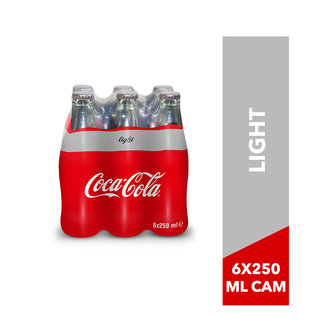 Coca-Cola Light 6X250 Ml Cam Şişe