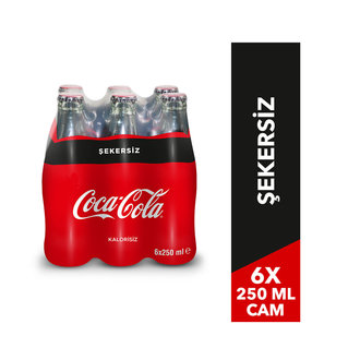 Coca-Cola Şekersiz 6X250 Ml