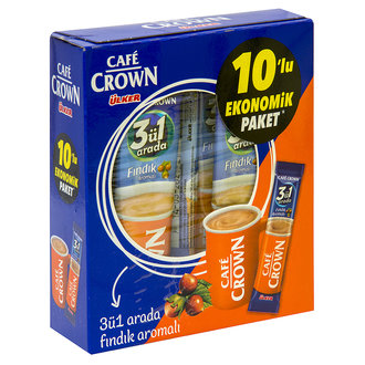 Cafe Crown 3'ü 1 Arada Fındık Aromalı 18G x 10'lu Paket