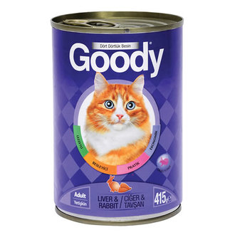 Goody Kedi Konserve Ciğer & Tavşanlı 415Gr