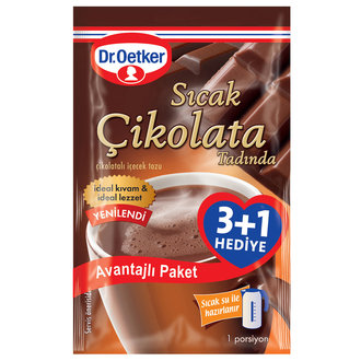 Dr.Oetker Sıcak Çikolata 100 G 3+1 Hediyeli