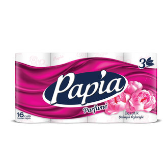 Papia Tuvalet Kağıdı 16'lı Parfümlü 3 Katlı