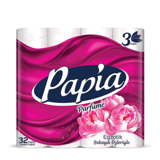 Papia Tuvalet Kağıdı 32'lı Parfümlü 3 Katlı