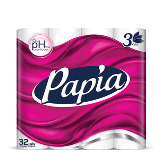 Papia Tuvalet Kağıdı 32'lı 3 Katlı