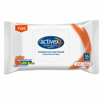 Activex Antibakteriyel Aktif Islak Havlu 56'lı
