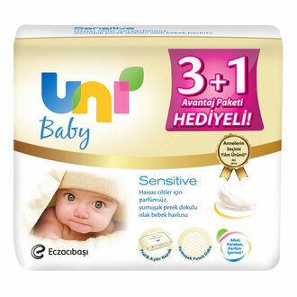 Unı Baby Sensitive Islak Havlu Seti 4X56 Yaprak