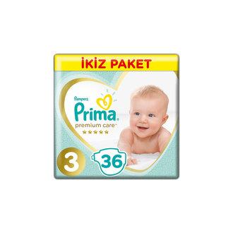 Prima Premium Care İkiz Paket 3 No Midi 36'Lı