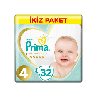 Prima Premium Care İkiz Paket 4 No Maxi 32'Li