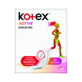 Kotex Active Ultra İnce Günlük Ped 32'Li
