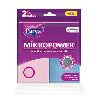 Parex Mikropower Mikrofiber Temizlik Bezi 2'Li