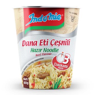 Indomie Dana Eti Çeşnili Noodle (Bardak) 60 G