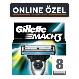 Gillette Mach3 Yedek 8'li Karton Ambalaj