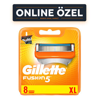 Gillette Fusion 5 Manual Yedek 8'li Karton Ambalaj
