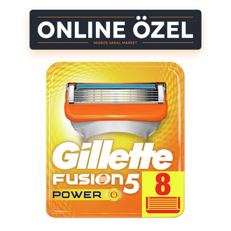 Gillette Fusion 5 Power Yedek 8'li Karton Ambalaj
