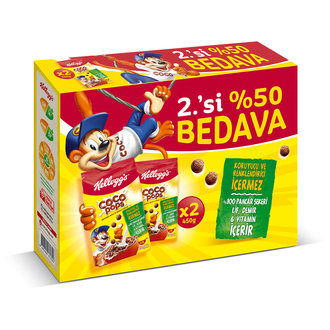 Kellogg's Coco Pops 2X450 G 2.si %50 Bedava