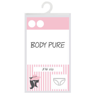 Body Pure Kadın 3'Lü Düşük Bel Slip Siyah XL