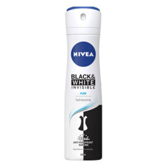Nivea Invisible Black And White Pure Deodorant Sprey Kadın 150 Ml