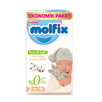 Molfix Pure&Soft Bebek Bezi Mini 44'lü Eko Paket