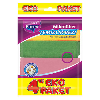 Parex Mikrofiber Temizlik Bezi 4'Lü Eko Paket