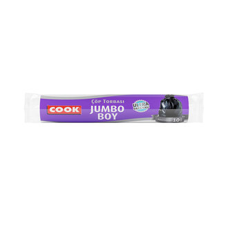 Cook Ultra Dayanıklı Jumbo Boy Çöp Torbası 10 Adet